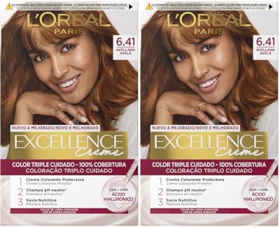 L OREAL L'Or&eacute;al Set Excellence Creme Hair Colour 641 Hazelnut