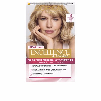 L OREAL L'Or&eacute;al Set Excellence Creme Tint 8 Light Blonde