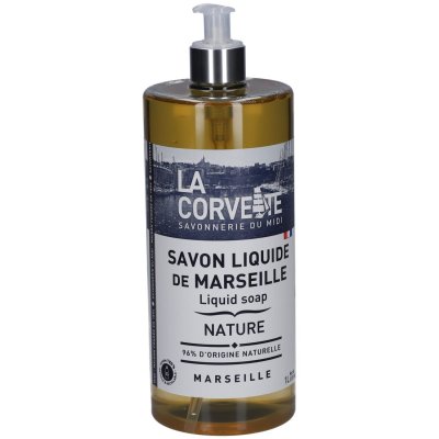 LA CORVETTE  Savon Liquide de Marseille Nature 1 L - Flacon-Pompe 1 L