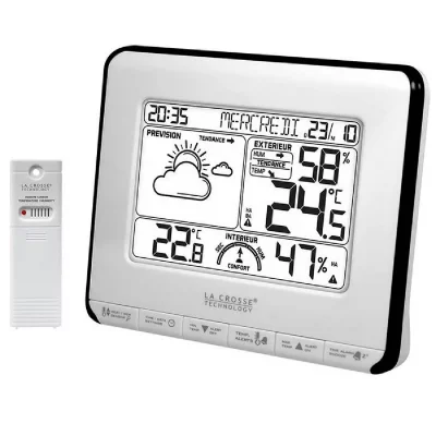 LA CROSSE TECHNOLOGY  - Centrale m&eacute;t&eacute;o WS6818WHI-BLA - Blanc