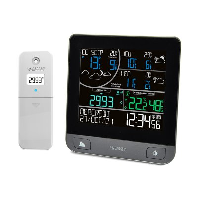 LA CROSSE TECHNOLOGY  - LW3101 Station M&eacute;t&eacute;o Wifi avec Pr&eacute;visions 3 Jours - Gris