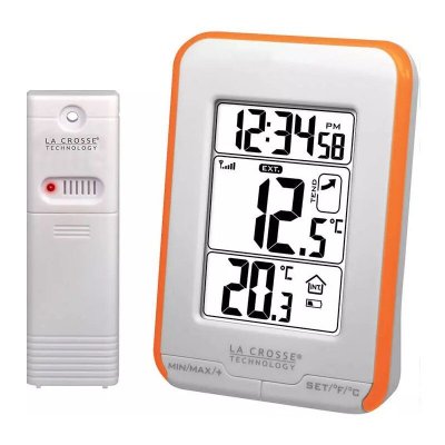 LA CROSSE TECHNOLOGY  - WS6810 Station de temp&eacute;rature 433 Mhz - Orange