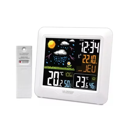 LA CROSSE TECHNOLOGY  - WS6820 Station m&eacute;t&eacute;o avec &eacute;cran color&eacute; - Blanc
