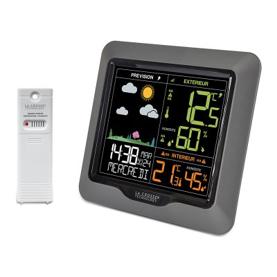 LA CROSSE TECHNOLOGY  - ws6822 station m&eacute;t&eacute;o avec &eacute;cran lcd color&eacute; - silver
