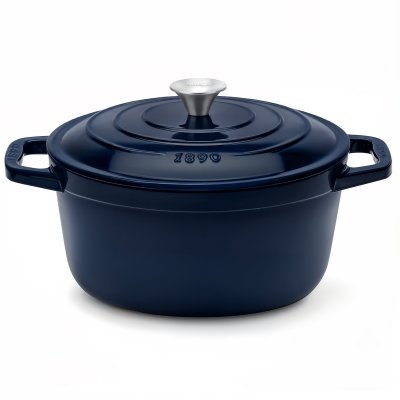 LA FONDERIE 1890  ALMA25 - Cocotte en fonte 25cm bleue