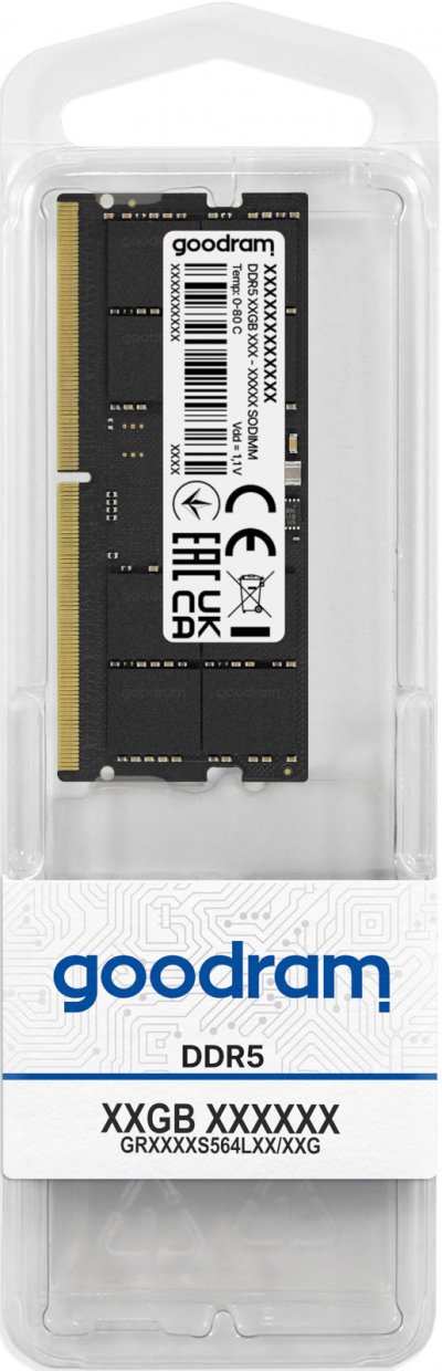 GOODRAM La m&eacute;moire vive  SODIMM GR5600S564L46/32G 32GB 1 x 32 GB DDR5 Black