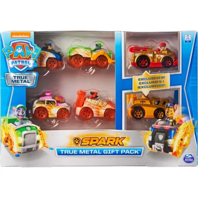 PAW PATROL La Pat' Patrouille Pack De 6 Vehicules True Metal 