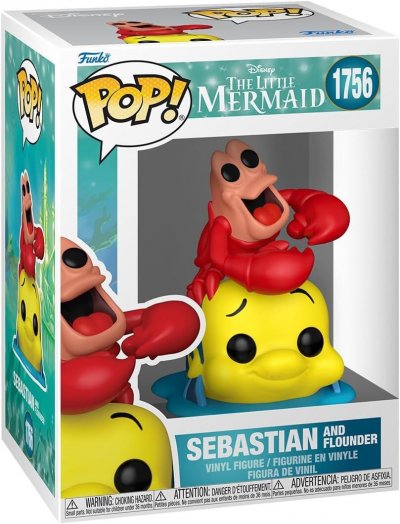 FUNKO La Petite Sir&egrave;ne - Figurine POP! Sebastian avec Polochon 9 cm