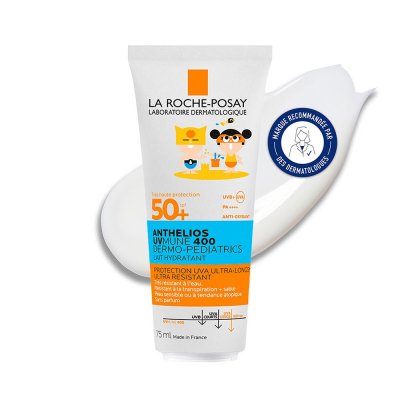 LA ROCHE POSAY  Solaires Anthelios Uvmune Dermo Pediatrics Lait SPF50 75Ml