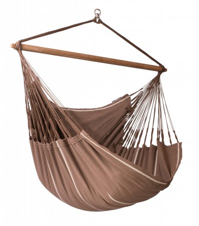 LA SIESTA  Habana Chocolate - Chaise-hamac lounger en coton bio