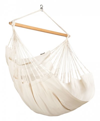 LA SIESTA &reg; Habana Latte - Organic Cotton Comfort Hammock Chair