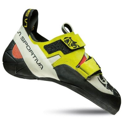 LA SPORTIVA  - Otaki - Chaussons escalade femme Sulphur / Coral - 35.5