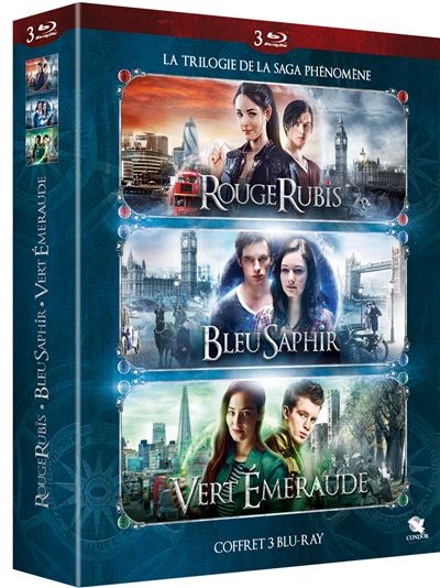 La trilogie des gemmes : Rouge rubis + Bleu saphir + Vert &eacute;meraude