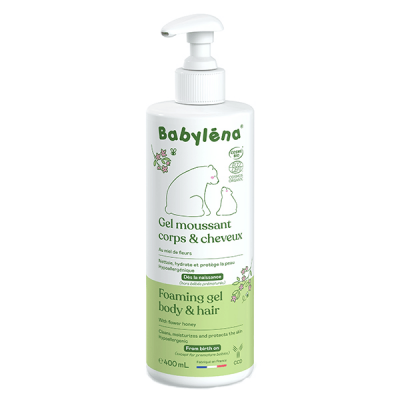 BABYLENA Laboratoire CCD Babyl&eacute;na Gel Moussant Corps & Cheveux Bio 400 ml