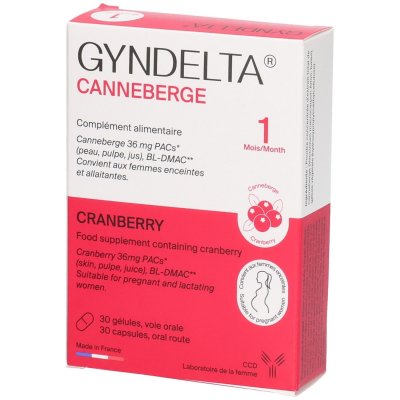 LABORATOIRE CCD  Gyndelta 30 Gel 36 mg Pacs Fr/Ang - Bo&icirc;te 30 g&eacute;lules