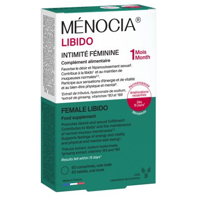 CCD Laboratoire  MENOCIA LIBIDO - Compl&eacute;ment Alimentaire pour l'Intimit&eacute; F&eacute;minine, 60 Comprim&eacute;s 