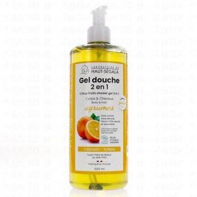 HAUTSEGALA Laboratoire du Haut-S&eacute;gala Gel Douche 2 en 1 Agrumes 500ml