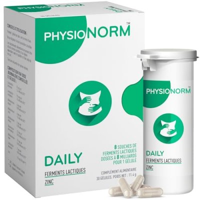 LABORATOIRE IMMUBIO  Physionorm Daily - 30 G&eacute;lules - Bo&icirc;te 30 g&eacute;lules