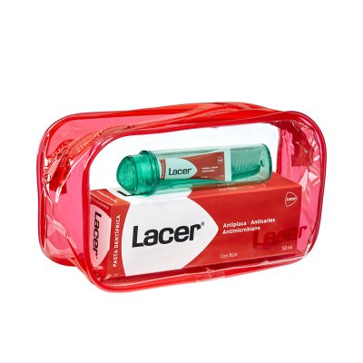 LACER  Neceser con Pasta Dental 50ml + Cepillo de Viaje