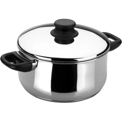 LACOR  14324 Faitout Garinox avec Couvercle 24 cm / 5 Litre