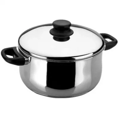 LACOR  - 14424 - marmite garinox avec couvercle - 24 cm / 7 litre
