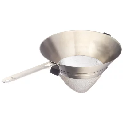 LACOR  60323 Passoire Chinois Toile M&eacute;tallique 22 cm, Gris (Argent)