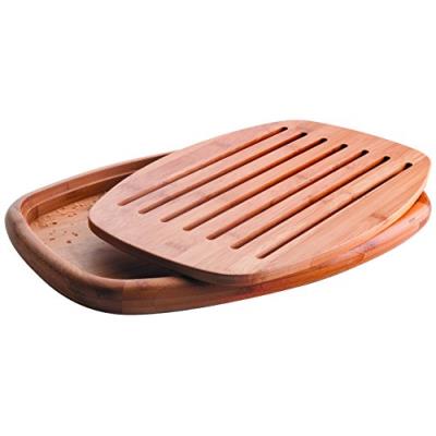 LACOR  60491 planche &agrave; d&eacute;couper le pain bambou 40 x 27 x 3 cm