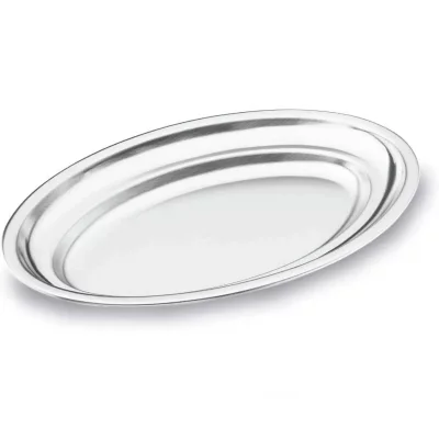 LACOR  62820 plat ovale inox 18/10 20 x 13 cm