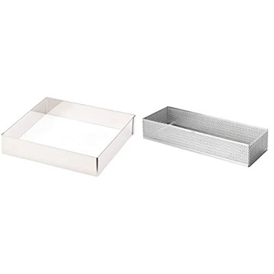 LACOR  - 68240 - cercle carre pour p&acirc;tisserie - 20 x 20 cm