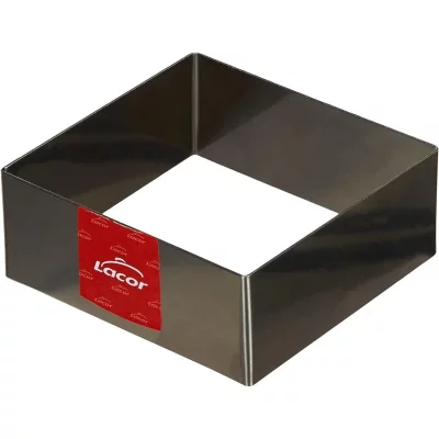 LACOR  68411 cercle carre pour p&acirc;tisserie 10 x 10 cm