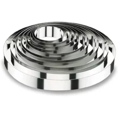 LACOR  - 68512 Cercle &agrave; Tarte Ronde 12X4,5 cm 18 / 10