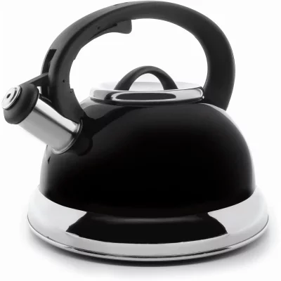 LACOR  68644 bouilloire sifflante inox noir