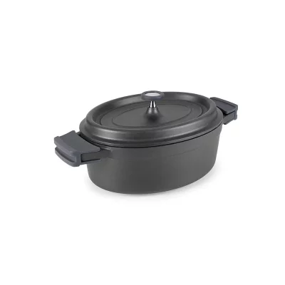 LACOR  Cocotte ovale 26 cm Noire - Fundicion