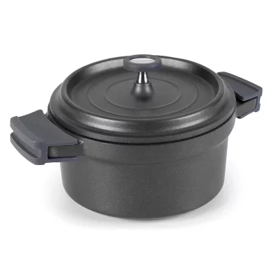 LACOR  Cocotte ronde 20 cm Noire - Fundicion