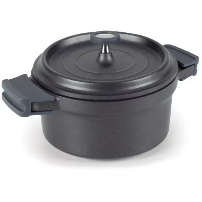 LACOR  Cocotte ronde 28 cm Noir - Fundicion