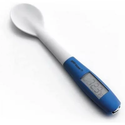 LACOR  cuill&egrave;re en silicone avec thermom&egrave;tre int&eacute;gr&eacute; 25 cm