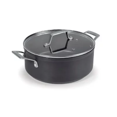LACOR  Faitout avec couvercle en aluminium anodis&eacute; Anodized - &Oslash; 24 cm