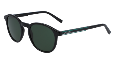 LACOSTE  Lunettes de soleil 'L916S' noir / vert fonc&eacute;