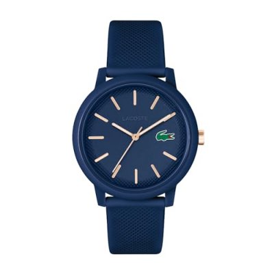 LACOSTE  Montre Analogique &agrave; Quartz pour Homme avec Bracelet en Silicone Bleu Marin - 2011234
