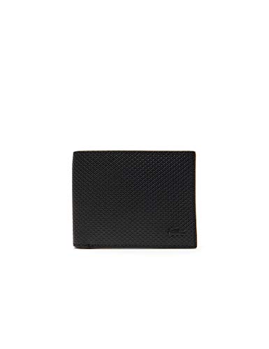 LACOSTE  pour homme. Portefeuille en cuir Chantaco noir 