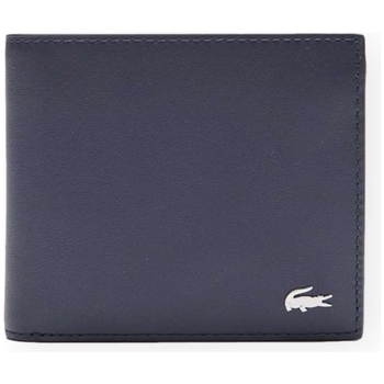 LACOSTE  pour homme. Portefeuille en cuir marine -12x10x3cm 