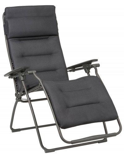 LAFUMA MOBILIER Lafuma Fauteuil relaxation Futura Be Comfort noir gris LFM3130 8902