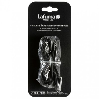 LAFUMA MOBILIER Lafuma - Lacet de rechange - &eacute;lastique noir - lot de 4