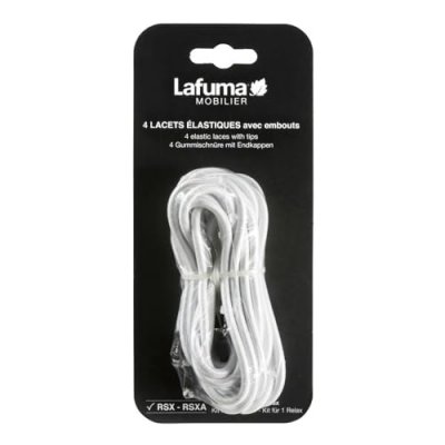 LAFUMA MOBILIER Lafuma lfm2322-0020 jeu de lacet avec embout blanc 135 x 60 cm
