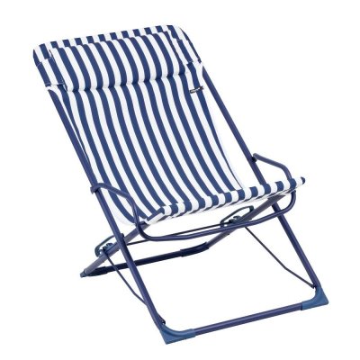 LAFUMA MOBILIER  - Transaswing Airlon + - Chaise de camping blanc/bleu