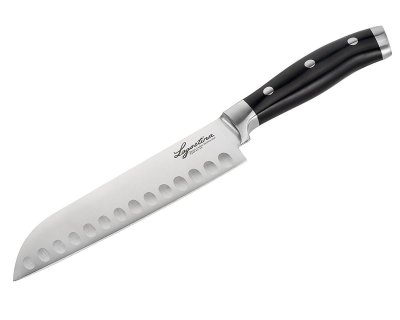 LAGOSTINA  k0470614 couteau santoku lame alv&eacute;ol&eacute;e 18 cm