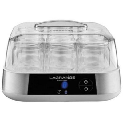 LAGRANGE  Yaourti&egrave;re 15L Inox 18W 9 pots de 185g Yaourt Fait Maison Couvercles inclus