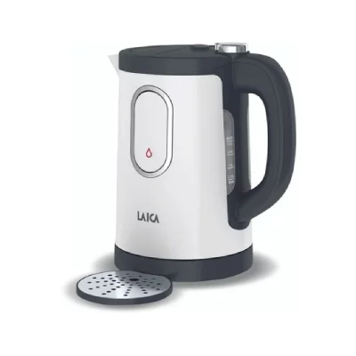 LAICA  Dual Flo Side One 1.5l 2000w Kettle Argent&eacute;