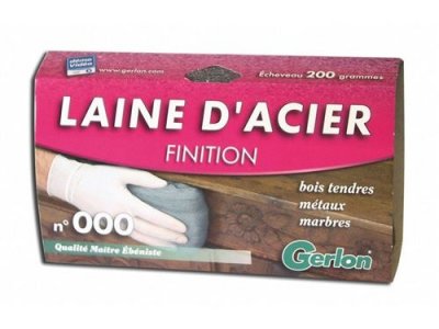 GERLON Laine d'acier de finition  N&deg;000, 200 g