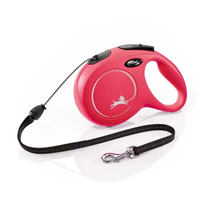 FLEXI Laisse New Classic m Cord 8 m red  CL20C8-251-R-20 - Rouge